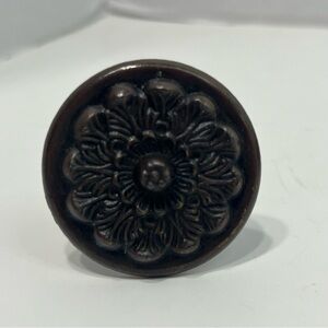 Vintage Brass Floral Drawer pull Knob